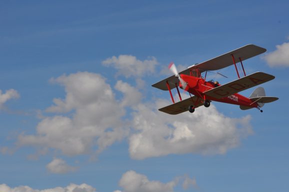 Doppeldecker Flugzeug